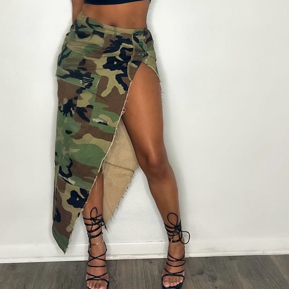 Camo Wrap Skirt